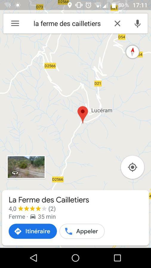 Vila La Ferme Des Cailletiers Chez Marco Lucéram Exteriér fotografie